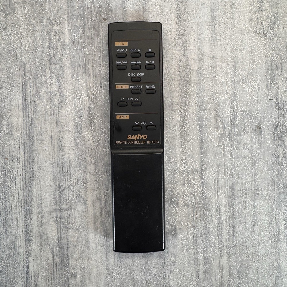 (OEM) Sanyo Audio System Remote Control RB-X303 - Tested & Working